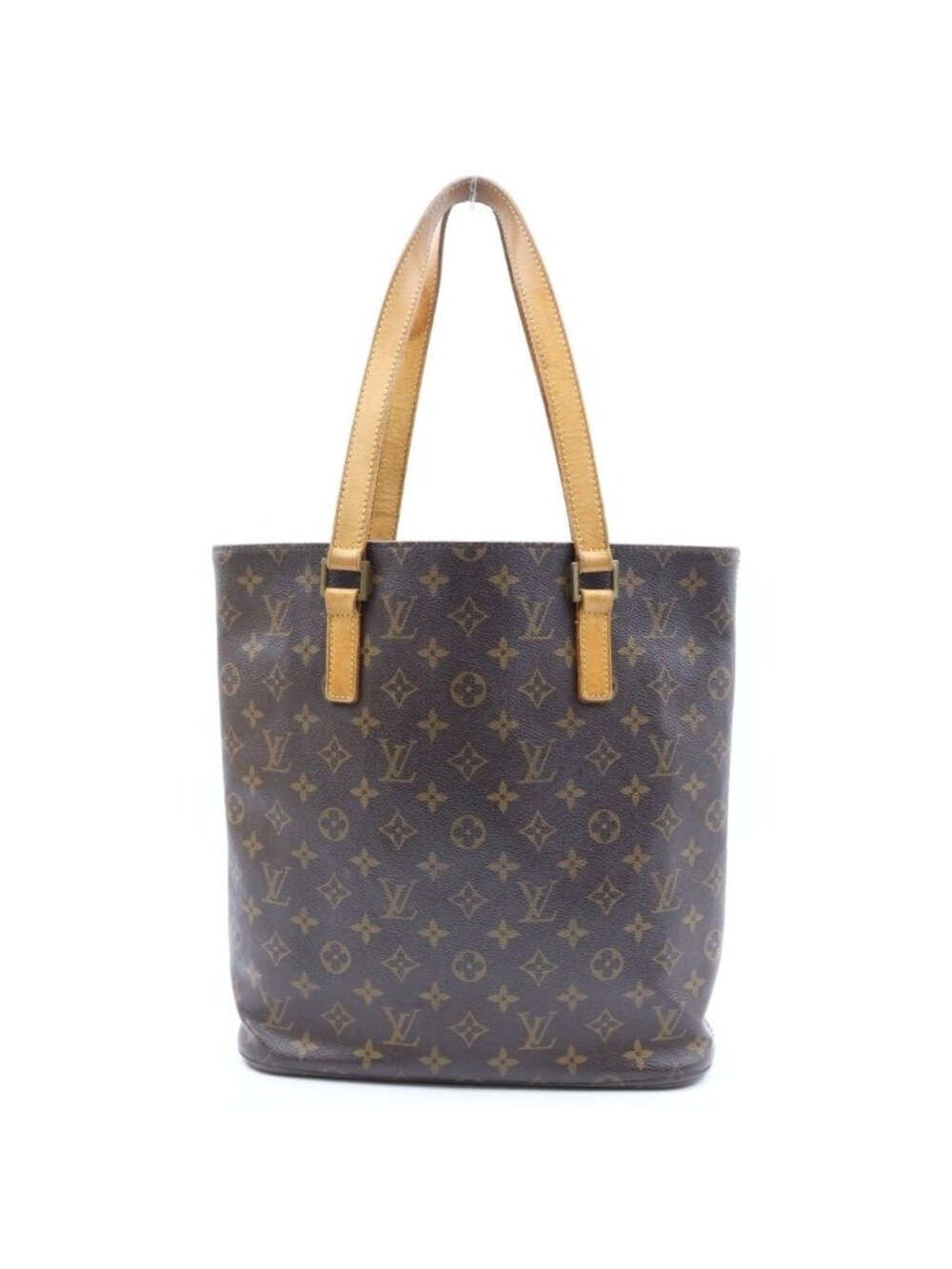 Louis Vuitton Monogram Vavin GM Tote Bag Brown Leather Gold